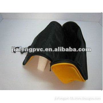 Yellow 600D Polyester Foldable Bag with Hook Inside